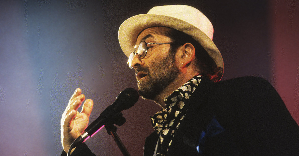 Il cantautore Lucio Dalla, 1987
