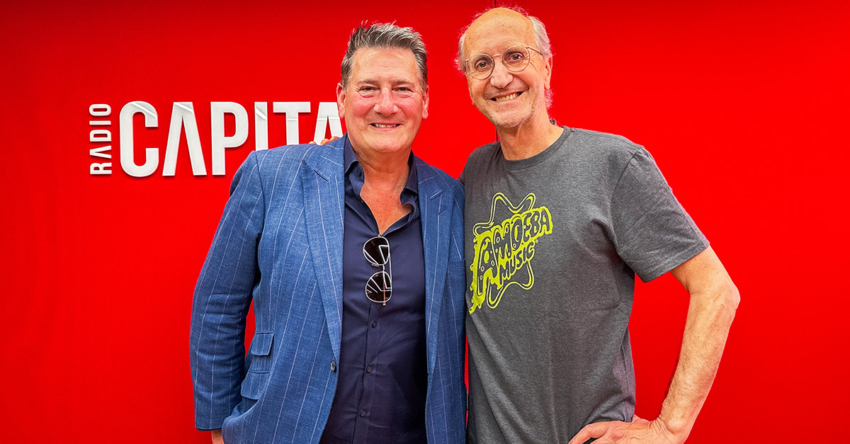 Tony Hadley e Luca De Gennaro insieme a Radio Capital, 29 aprile 2026