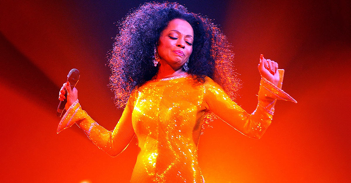 La cantante Diana Ross, 2004