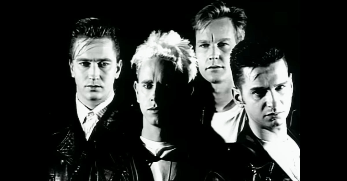 Frame del video dei Depeche Mode "Enjoy the Silence"