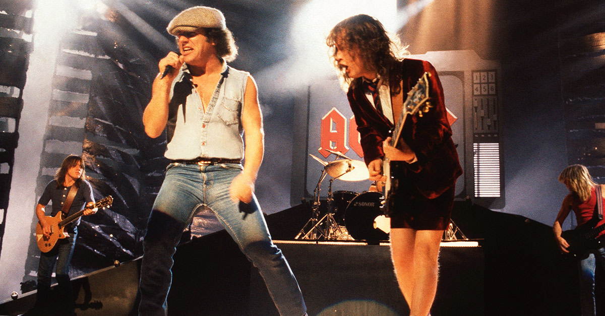 Gli AC/DC sul palco, 1987