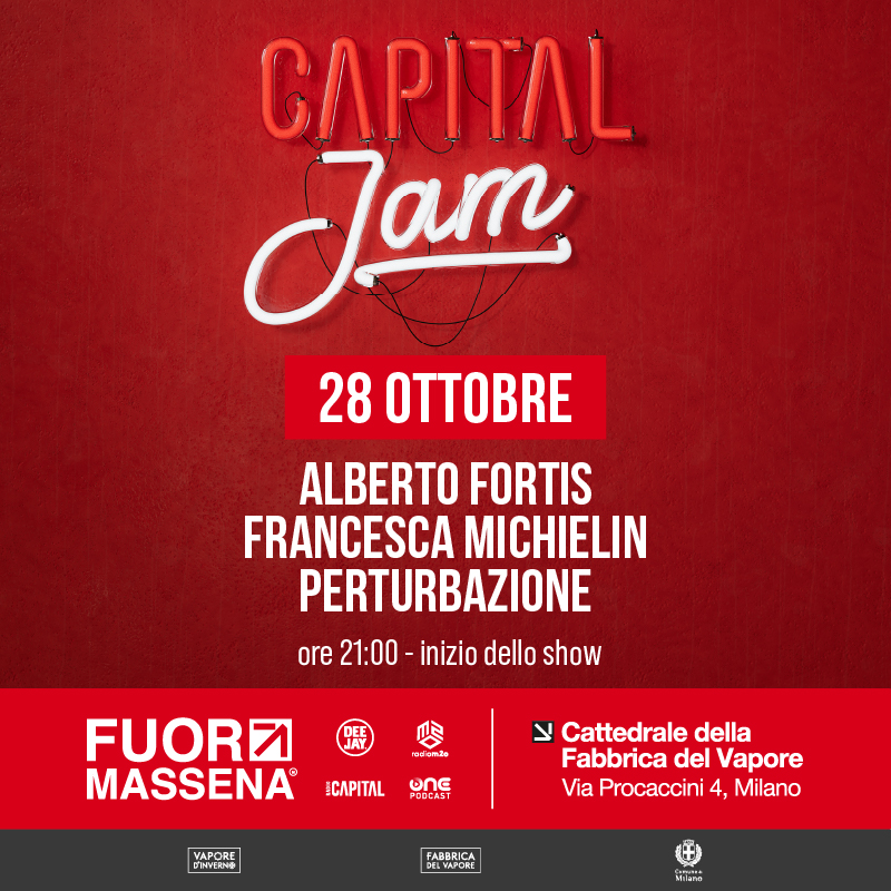 La lineup di Capital Jam del 28 ottobre 2026
