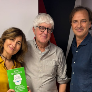 Beppe Severgnini in studio a Radio Capital con Doris e Edoardo