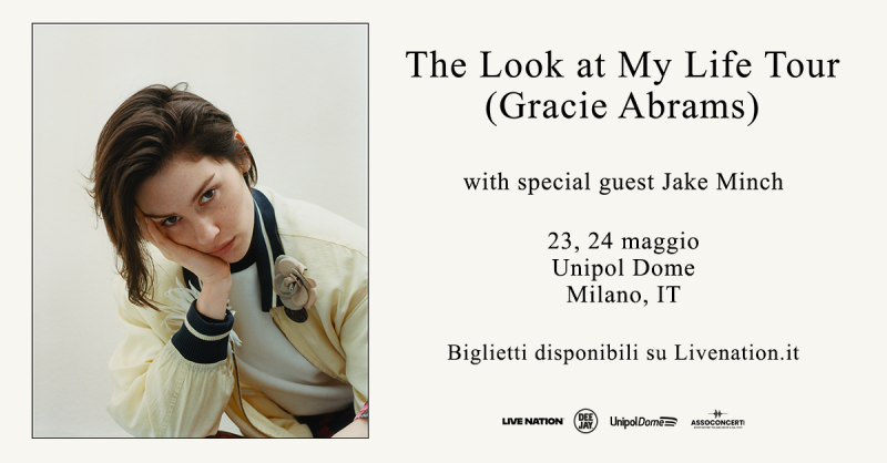 Gracie Abrams in concerto a Milano il 23 e 24 maggio 2027: i biglietti