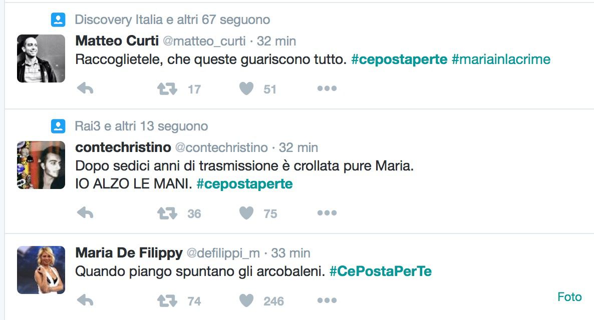 C è Posta Per Te Maria Piange
